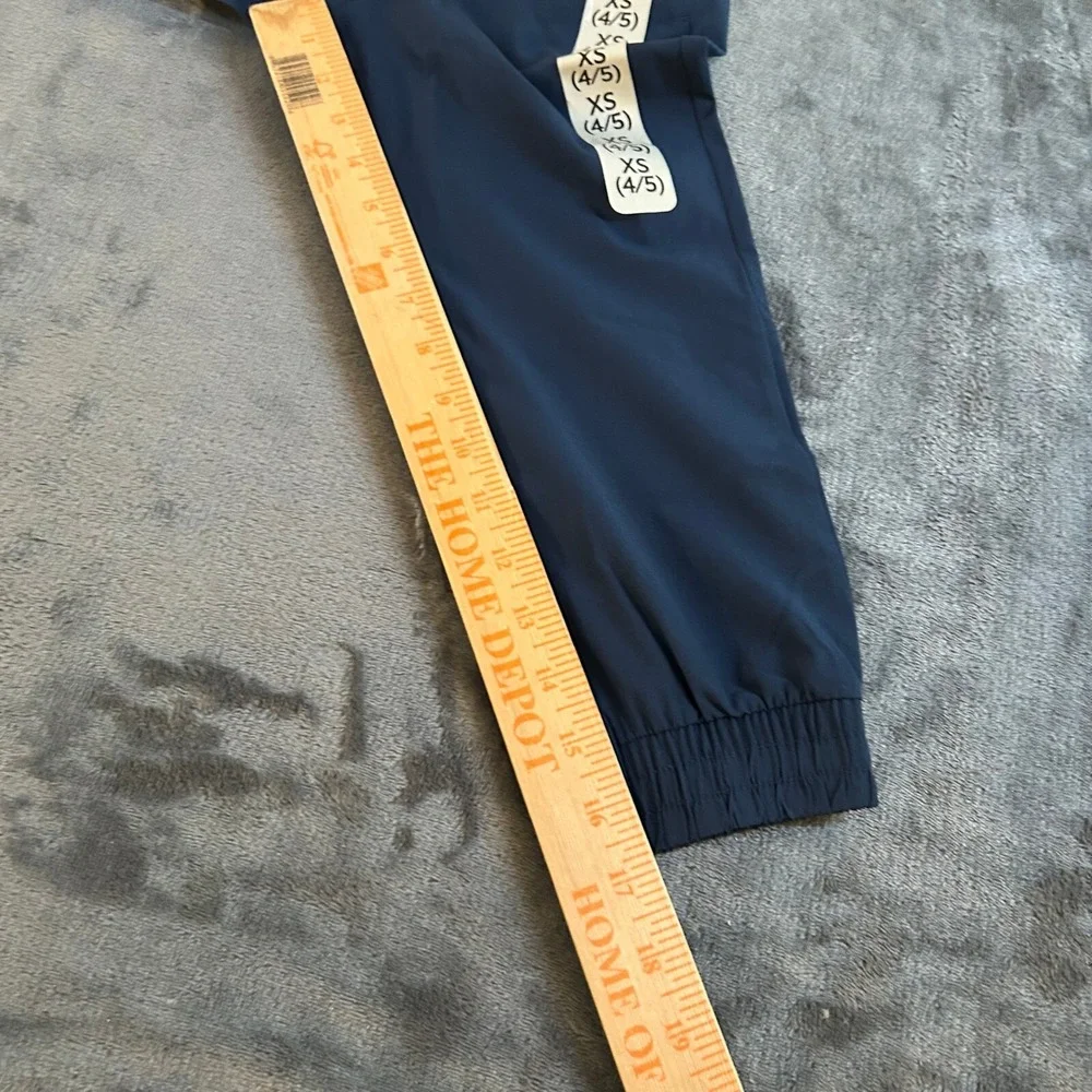 Member's Mark Woven Tech Jogger Pants Zipper Pocket Blue Youth XS‎ (4/5) NWT